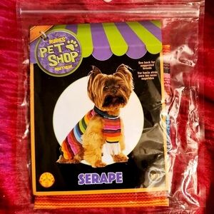 NWT RUBIES PET SHOP BOUTIQUE CINCO DE MAYO DOG COSTUME Serape Medium / Large New